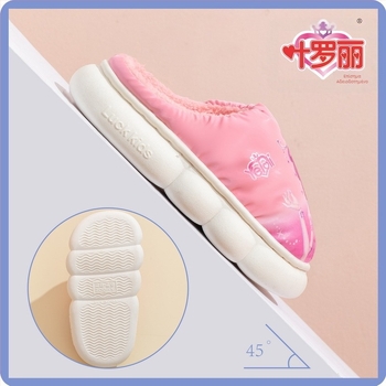 Ye Luoli παιδικές βαμβακές παντόφλες για κορίτσια – Καρτούν σχέδιο, Αδιάβροχες, Θερμές, Αντιολισθητική σόλα PVC, εσωτερικές για χειμώνα