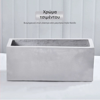 Γλάστρα/κουτί λουλουδιών από οξείδιο του μαγνησίου | Ανεπνοήσιμο, Αυτοπότιση, Ανθεκτικό στη διάβρωση | Ματ φινίρισμα βαφής, Χειροποίητη λείανση, Τοποθέτηση σε τοίχο/γραφείο/πάτωμα