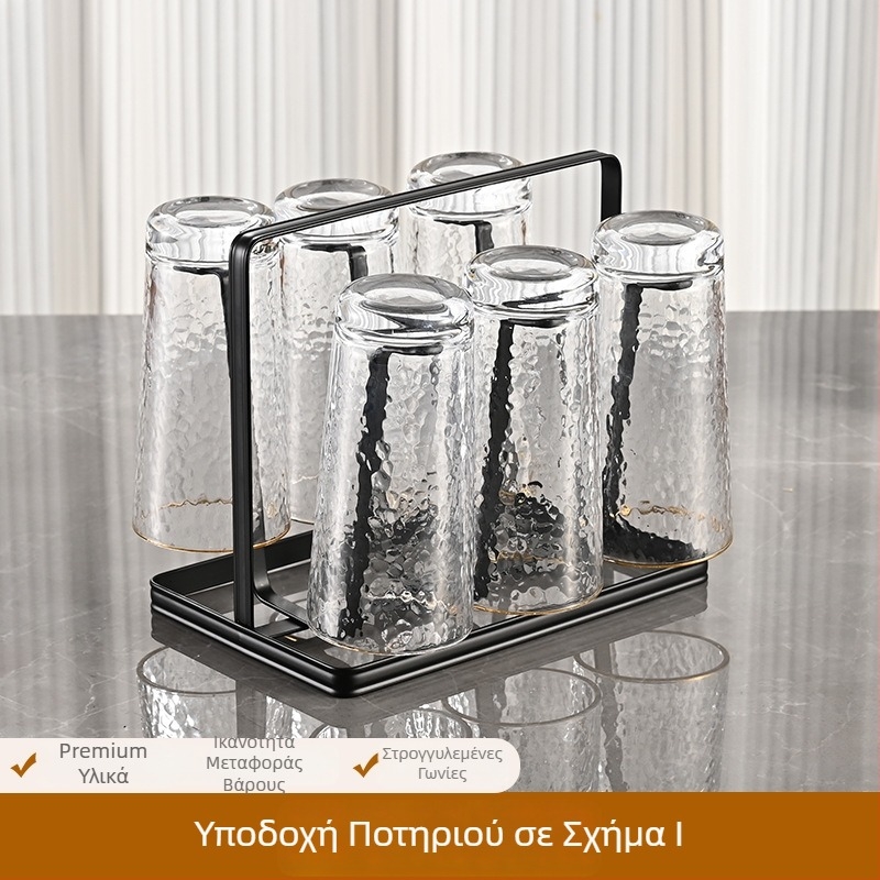 Στήριγμα ποτηριών από σίδηρο, ιαπωνικού στυλ, χωρίς διάτρηση, 320 g