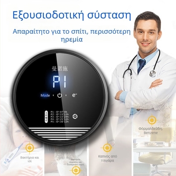 Απολυμαντής αέρα με UV λαμπτήρα για απολύμανση, εξάλειψη οσμών και φορμαλδεΰδης; ροή αέρα 50 m³/ώρα; κατάλληλο για 21–30 m².