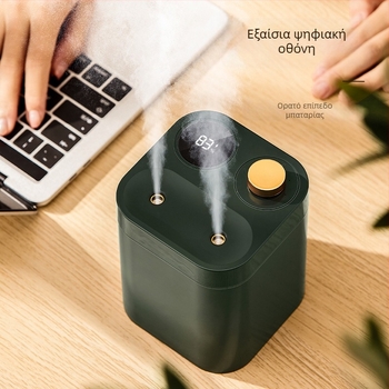 BF13 υγραντήρας USB με δύο ακροφύσια ομίχλης, ενσωματωμένη μπαταρία, δεξαμενή 0,5–1 L, ήσυχη λειτουργία κάτω από 36 dB
