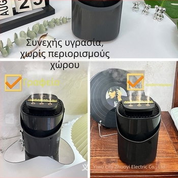 Έξυπνος οικιακός υγραντήρας αέρα με 3 ακροφύσια ομίχλης, δεξαμενή 2.6–4.0 L, κάλυψη 10–20 m², USB και τροφοδοσία με ρεύμα από αυτοκίνητο, θόρυβος 36–45 dB