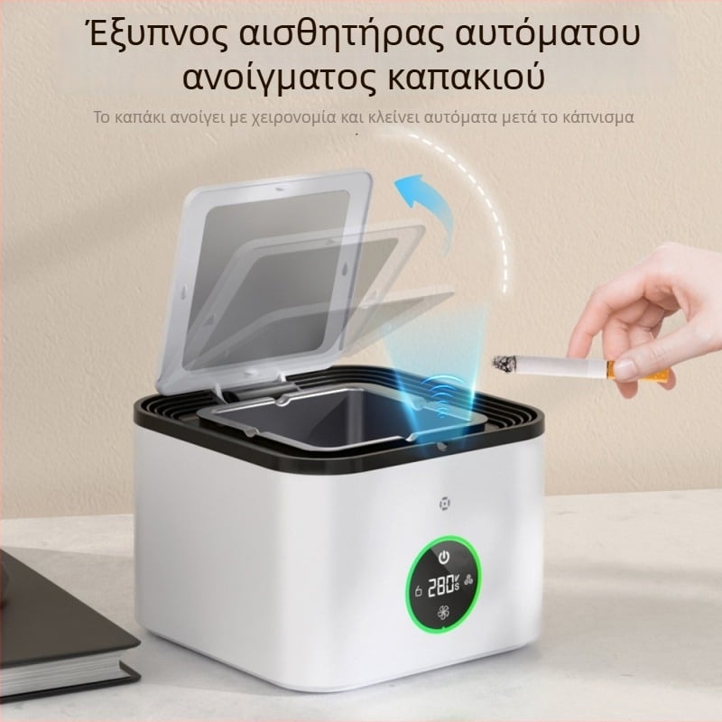 Καθαριστής αέρα με αρνητικά ιόντα και αισθητήρα, εξαλείφει τη δυσοσμία από το παθητικό κάπνισμα, ασύρματος και φορητός