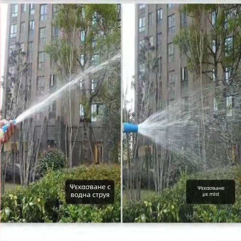 Ακροφύσιο πιστολιού νερού για σωλήνα κήπου – πλαστικό σώμα, κεφαλή από μηχανικό πλαστικό, μοντέλα 16/20/25, γενική πίεση νερού, απόσταση ψεκασμού 3