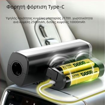 Χειρολαβικό ασύρματο πιστόλι πλυσίματος αυτοκινήτων, ABS σώμα, 140W, 7.2V, 17A, τροφοδοτούμενο με μπαταρία λιθίου