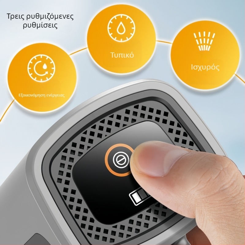 Χειρολαβικό ασύρματο πιστόλι πλυσίματος αυτοκινήτων, ABS σώμα, 140W, 7.2V, 17A, τροφοδοτούμενο με μπαταρία λιθίου