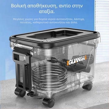 Πλυντήριο αυτοκινήτων με μπαταρία λιθίου, φορητό ασύρματο πιστόλι υψηλής πίεσης, καθαρός χαλκός, χειροκίνητη λειτουργία, 4300W, 2.5–25 MPa