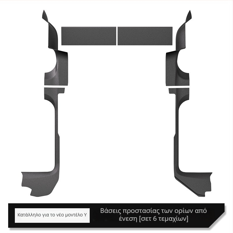 Zunduo Προστατευτικό κατωφλίου πόρτας για Tesla Model Y με Αντι-Κλωτσιά Πεντάλ για Αυτόματο Μεταφορέα