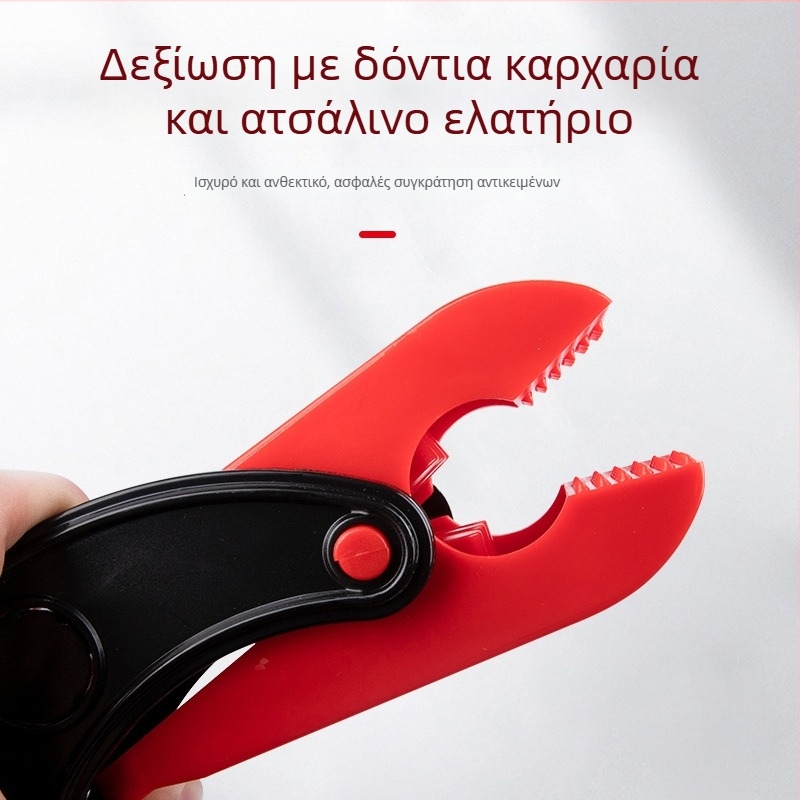 Κλιπ καθαρισμού αυτοκινήτων χαλιών — ρυθμιζόμενος σχεδιασμός με δόντια καρχαρία, από τεχνολογικό πλαστικό και ανοξείδωτο χάλυβα, βάρος 0,92