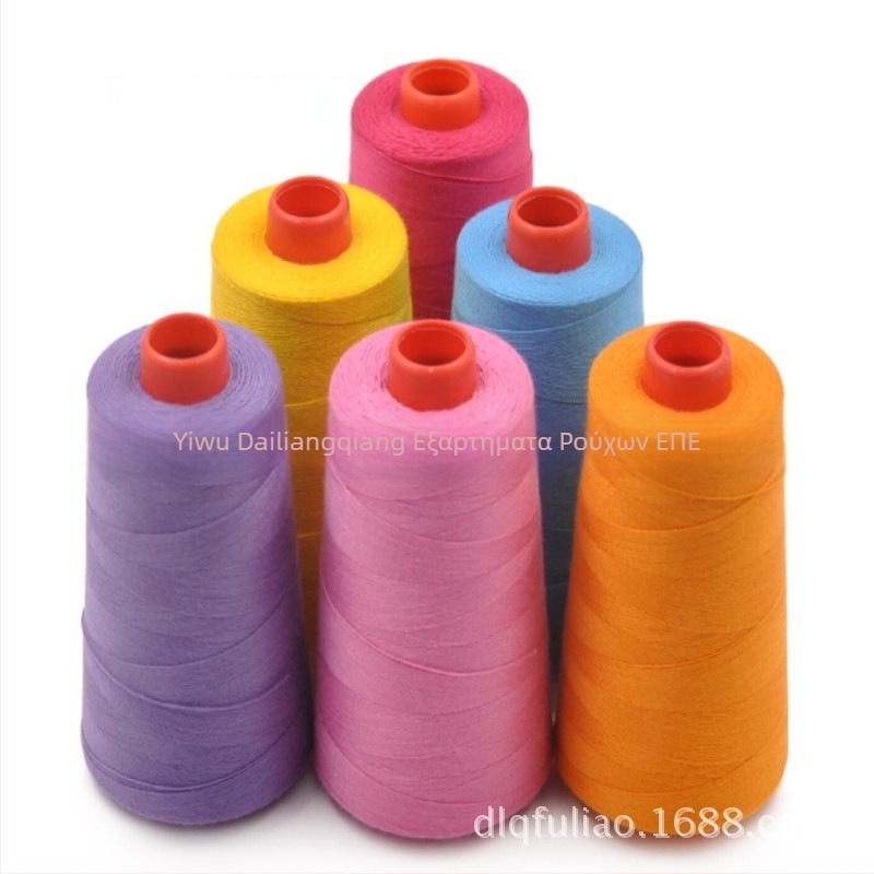 Νήμα ραφής, μάρκα dlq, πολυεστερικό νήμα; γραμμή 203, κωδικός 8000 ανά ρόλο; κατάλληλο για ρούχα, παπούτσια, τσάντες και οικιακά υφάσματα