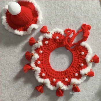 Πλεκτό αξεσουάρ για κατοικίδια – σχέδιο αντιστοίχισης χρωμάτων, υλικό μαλλί, καθολική εφαρμογή, INS στυλ, κατάλληλο για όλες τις εποχές