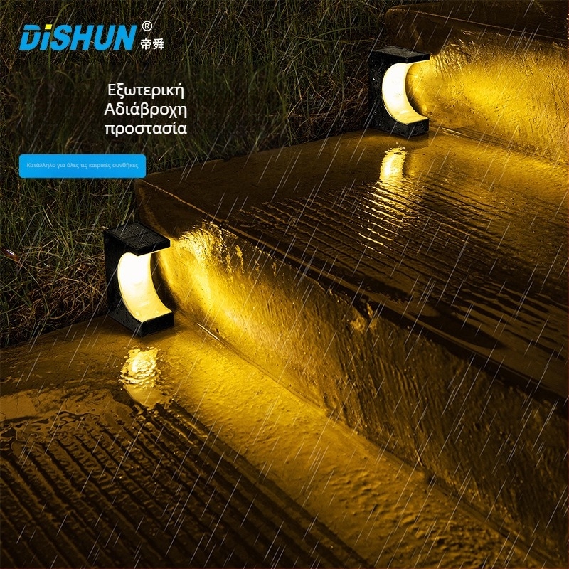 Φωτιστικά LED για σκάλες κήπου, IP65, 0.2W, 1.2V, 6–12 ώρες φωτισμού
