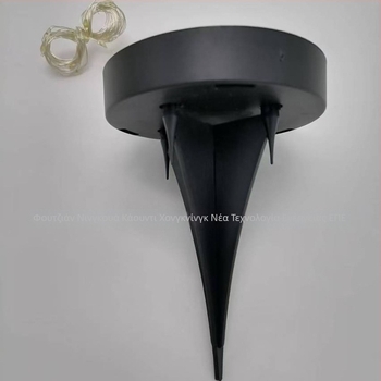 Ηλιακός φωτισμός κήπου με ραγισμένη γυάλινη μπάλα, θαμμένος στον κήπο – Μοντέλο JF56, IP44, 6–12 ώρες λειτουργίας, 0.05 W, 1.2 V