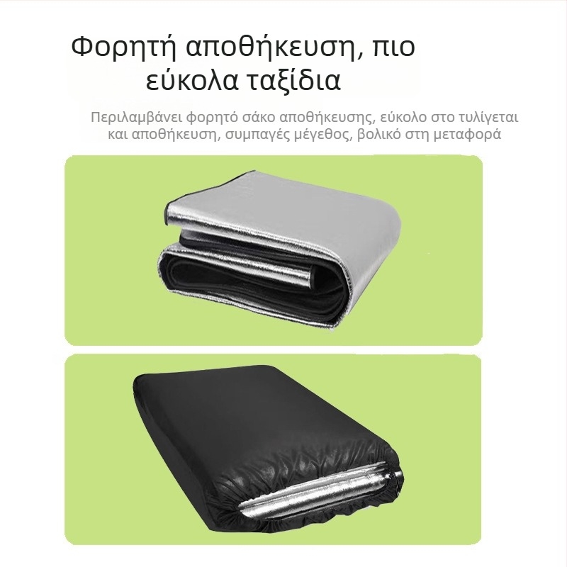 Χαλάκι σκηνής από μαργαριταρένιο βαμβάκι με αλουμινόφιλμ, αδιάβροχο για εξωτερικό κάμπινγκ и φοιτητικό δωμάτιο, 350 g