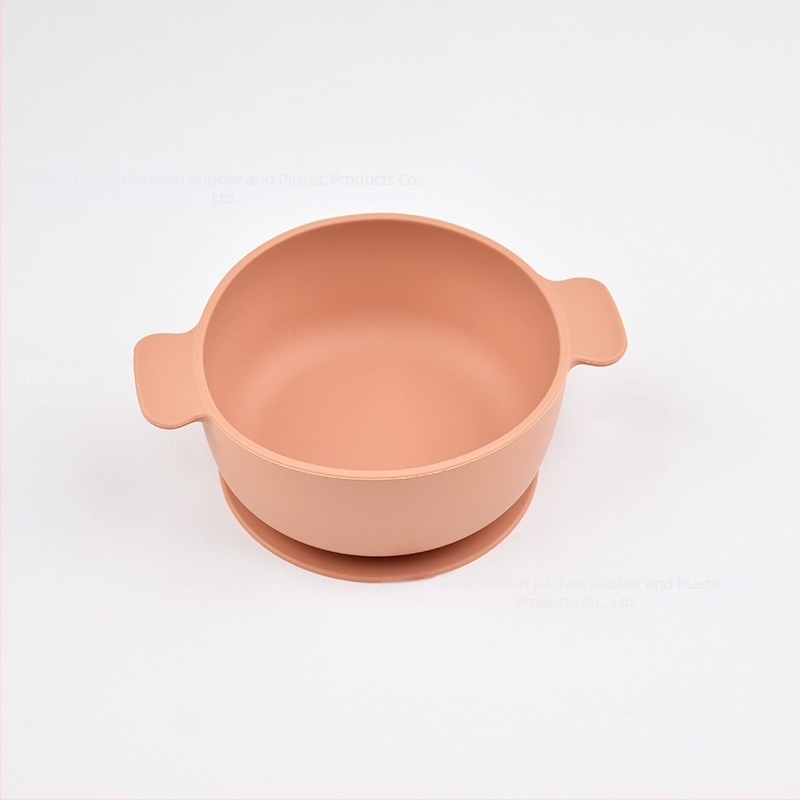 Παιδικό μπολ από σιλικόνη με βεντούζα, με διπλά αυτιά, σετ 2, κατάλληλο για τρόφιμα, αποτρέπει το χύσιμο