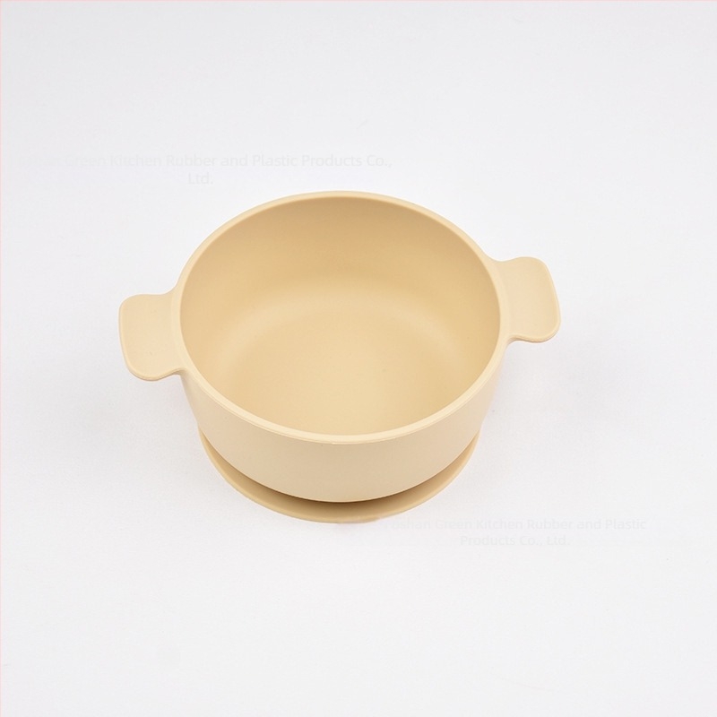 Παιδικό μπολ από σιλικόνη με βεντούζα, με διπλά αυτιά, σετ 2, κατάλληλο για τρόφιμα, αποτρέπει το χύσιμο