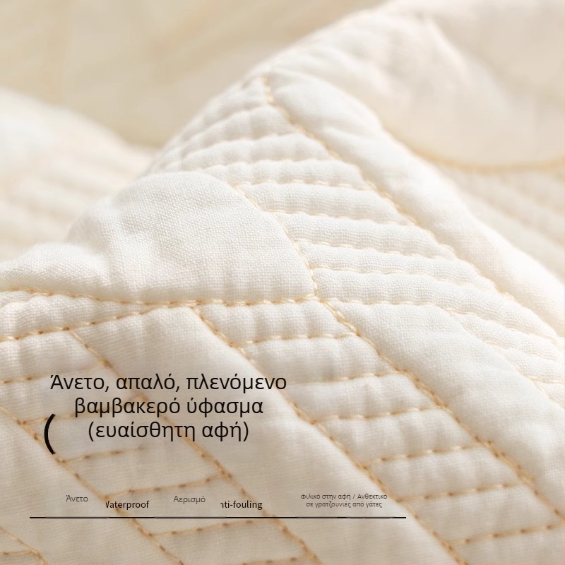 Γωνιακό μαξιλάρι καναπέ με ριγέ σχέδιο, σχήμα τύπου δαντέλας, από πλυμένο βαμβάκι, απλό στυλ