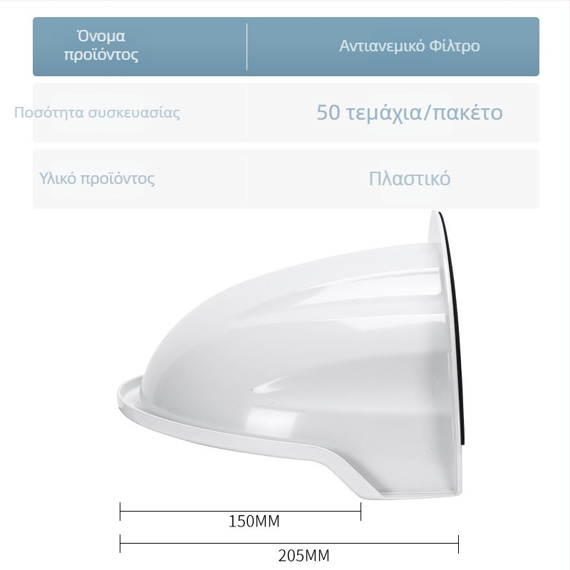 ABS Κάλυμμα βροχής για κάμερα επιτήρησης με φως-εμπόδιο για αναγνώριση προσώπων, εξωτερική εγκατάσταση σε τοίχο, αδιάβροχο