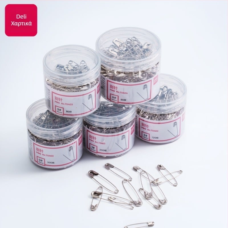 Κυρτή βελόνα ασφαλείας, ατσάλι, παλιού τύπου κούμπωμα, μοντέλο ts400, συσκευασία σε κουτί