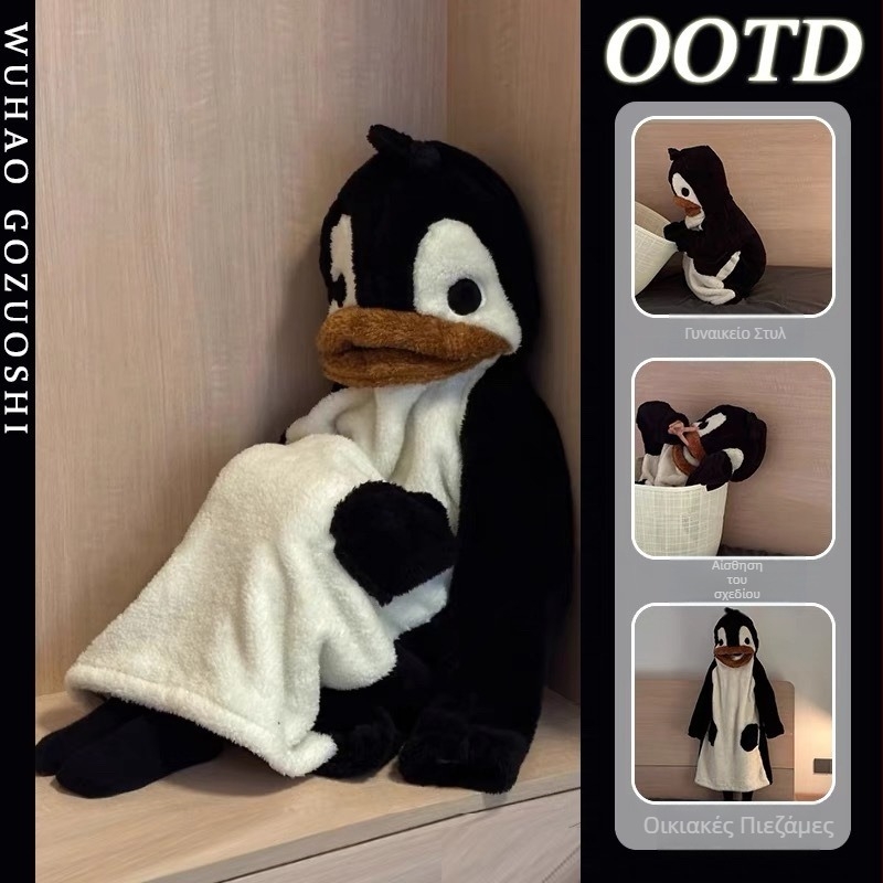 Πιτζάμες για ζευγάρια από Velvet – 100% πολυεστέρας, μακριά μανίκια, παντελόνι, cartoon στυλ, ζεστά για το σπίτι τον χειμώνα