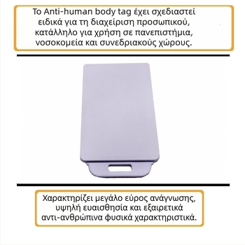 RFID UHF ετικέτα διαχείρισης προσωπικού — ABS υλικό, FK-R1, -40 έως 80°C, Μάρκα FONXAN