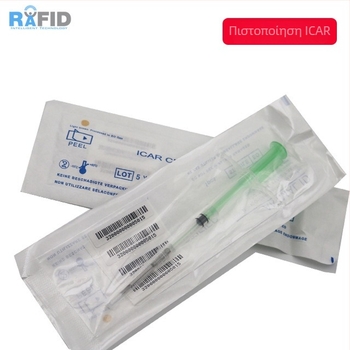 Ετικέτα εμφύτευσης RFID από γυάλινο σωλήνα για κατοικίδια - Μη επαφή έξυπνη κάρτα, 512 μνήμη, 100k κύκλοι εγγραφής/διαγραφής, -25 έως 85 °C, Αποστείρωση EO