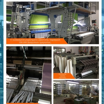 RFID υφασμάτινο βραχιόλι με NFC αισθητήρα, HF αναγνώστη/εγγραφέα, 1024 μνήμη, PVC επικάλυψη, υφαντό Jacquard