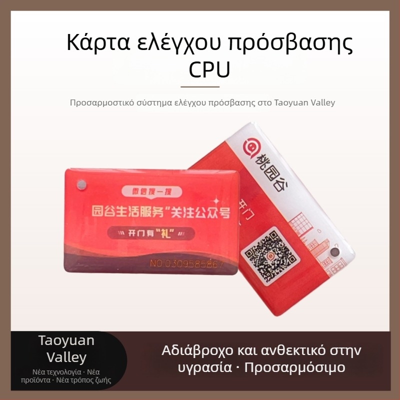 Κάρτα πρόσβασης με CPU, αντι-NFC, προστασία από αντίγραφο, κρυπτογραφημένη, πλαστική; μοντέλο tyg-cpu2