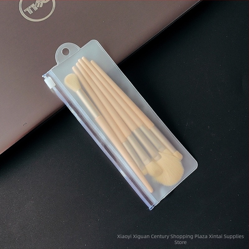 Τσαντάκι καλλυντικών για αποθήκευση πινέλων μακιγιάζ, φορητή PVC θήκη για πινέλα σκιάς, αδιάβροχο διαφανές ματ EVA υλικό, συμπαγές και φορητό