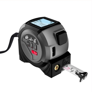 Τρία σε ένα μετρητής απόστασης με λέιζερ και μεταλλική ταινία με διασταυρούμενο σήμα – φορητός, σειρά Ja-tape measure, λέιζερ μετρητής απόστασης