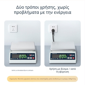 Ηλεκτρονική ζυγαριά εργαστηρίου TB001, ακρίβεια 0,001 g, χωρητικότητα 10 kg, ελάχιστο ζύγισμα 0,2 g, οθόνη 0,1 g