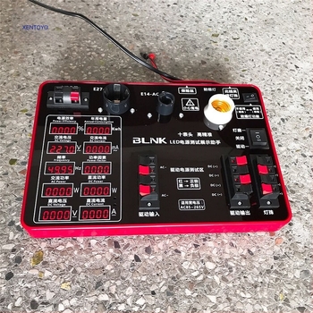 Δέκα-σε-ένα Τεστ Τροφοδοσίας Οδηγού Οθόνης — μετρά ρεύμα, τάση, συντελεστή ισχύος και συχνότητα; LED δοκιμή