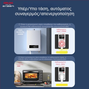 Delixi πρίζα μέτρησης ενέργειας για κλιματιστικό — παρακολούθηση κατανάλωσης ισχύος και μετρητής κατανάλωσης ενέργειας