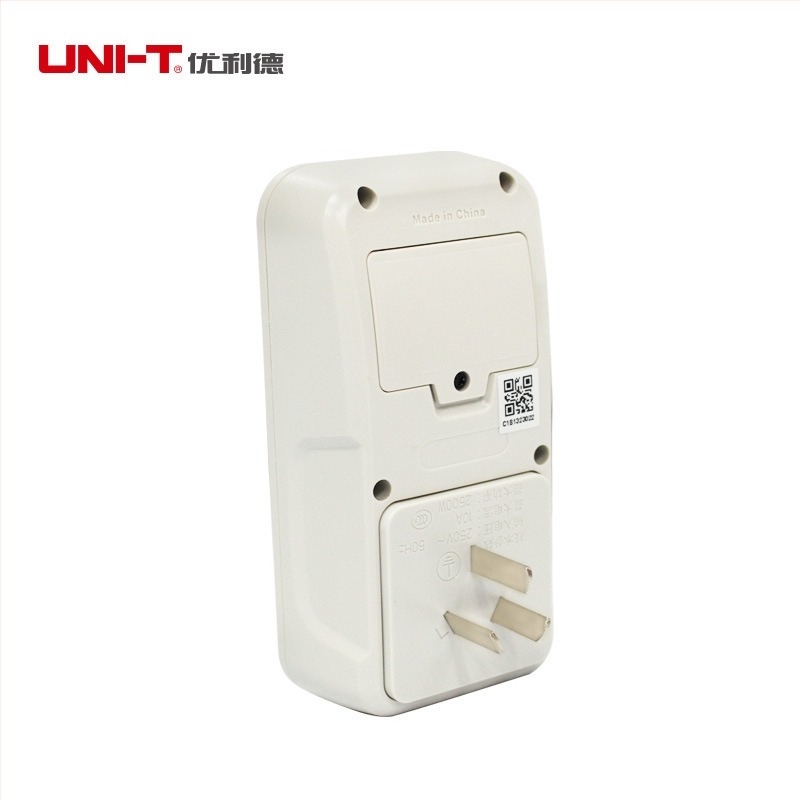 Έξυπνη πρίζα μέτρησης ισχύος UT230C-II, τάση 100–260 V, ρεύμα 0–10 A, ακρίβεια 1%