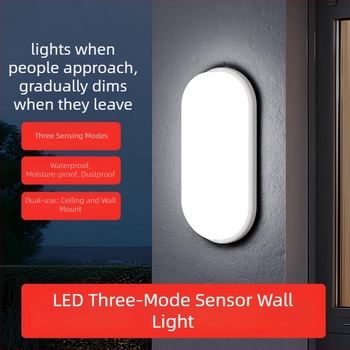 Φωτιστικό τοίχου εξωτερικού χώρου – Απλό στυλ; περίβλημα PC; συσκευασία SMD; 220V; συνεχής λειτουργία 16–24 ωρών