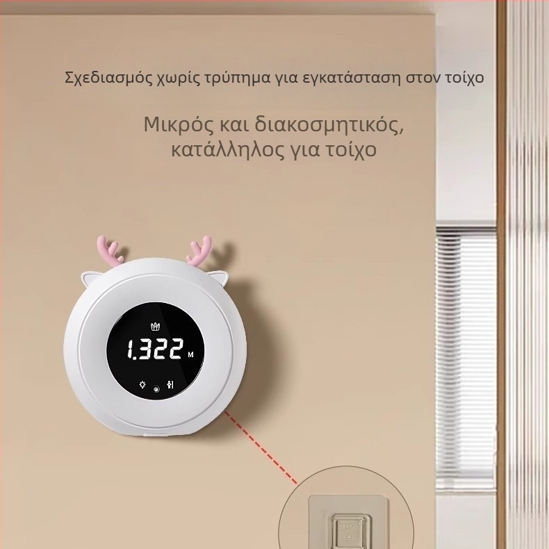 Όργανο μέτρησης ύψους και βάρους με LiDAR για παιδιά – Έξυπνο IR ακριβείας ηλεκτρονικό μέτρημα ύψους με οθόνη LED 3 ιντσών, επαναφορτιζόμενο, αφής