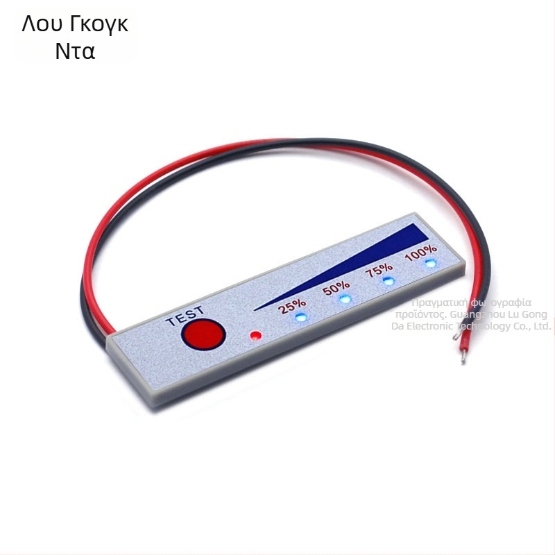 LGD 2-5S πίνακας δείκτη ποσοστού μπαταρίας λιθίου για πακέτο, οθόνη 0-60V, -10°C έως 65°C