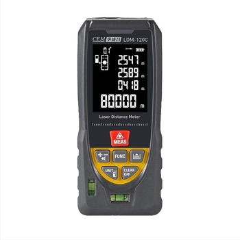 LDM-100C Μετρητής Απόστασης Λέιζερ, εμβέλεια 0,05–100 m, ακρίβεια ±1,5 mm, τροφοδοσία από 2×1,5 V μπαταρίες, βάρος 135 g