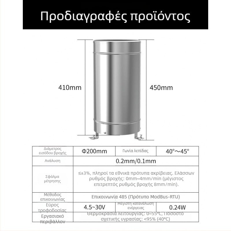 Μετρητής βροχής τύπου κάδου για παρακολούθηση βροχής (Προέλευση: Chongqing; Μάρκα: Anaen; Μοντέλο: an001; Εισαγωγή: Όχι; Προσαρμογή επεξεργασίας: Όχι)