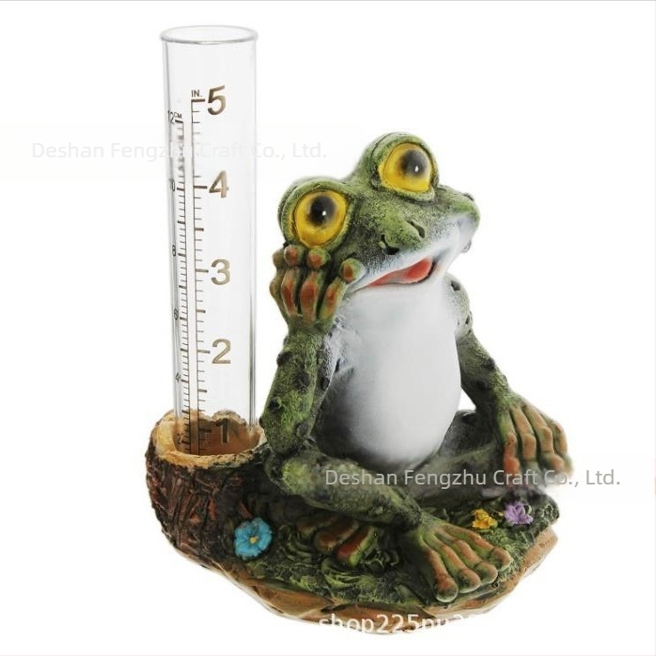 Διάμετρος βροχής από ρητίνη με σχέδιο βατράχου για αυλή, βεράντα και κήπο — εθνοτικό στυλ, Yuerchang