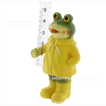 Δοχείο μέτρησης βροχής σε σχήμα βατράχου από ρητίνη για κήπο και βεράντα – διακοσμητικό αντικείμενο με εθνοτικό στιλ, μάρκα Yuerchang