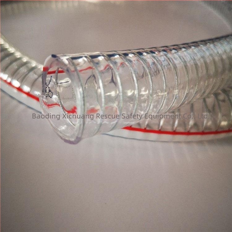 Xichuang σωλήνας έκτακτης διάσωσης, PVC υψηλής πίεσης, διαφανής, ενισχυμένος με ατσάλινο σύρμα, συμβατός με κενό