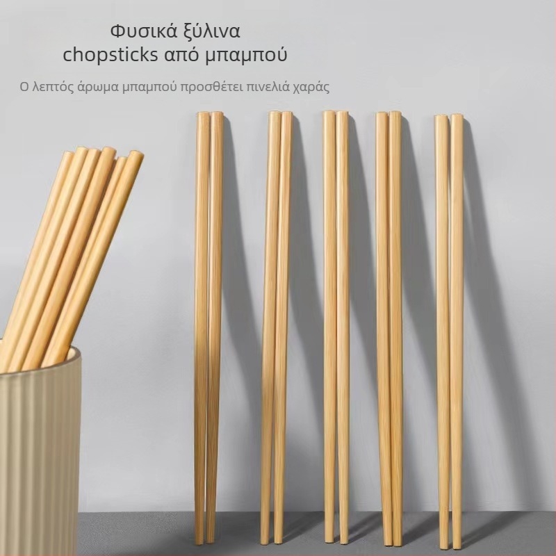 Ξύλινες chopsticks με καρτούν σχέδιο, Νέο κινεζικό στυλ – 10 ή 20 ζεύγη