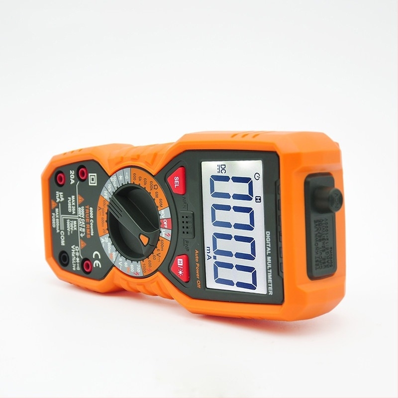 Φορητό ψηφιακό πολύμετρο χειρός, υψηλής ακρίβειας, προστασία από καύσεις, μέτρηση συχνότητας και χωρητικότητας