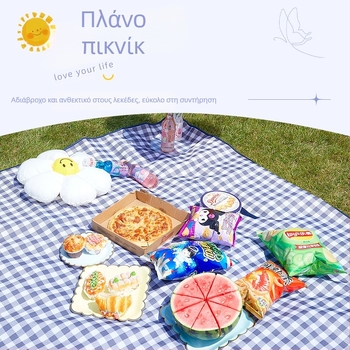 Χαλάκι πικνίκ εξωτερικού χώρου – Oxford ύφασμα, PVC αδιάβροχο στρώμα, 100% πολυεστέρας; κατάλληλο για παραλία, κάμπινγκ και πικνίκ