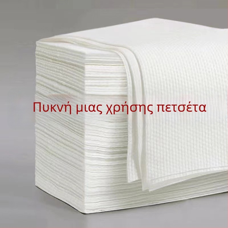 Πετσέτες μίας χρήσης για ξενοδοχεία και κομμωτήρια, παχύτερες και μεγαλύτερες, με τουρμπάνι μαλλιών, 70 g, απορροφητικότητα 16–20 δευτερόλεπτα, 500 τεμάχια