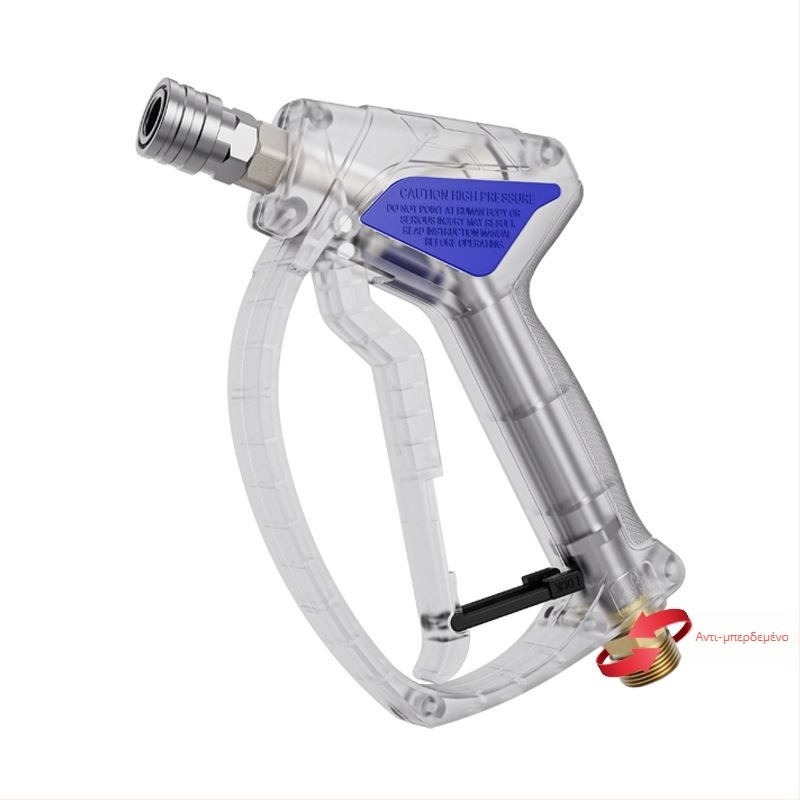 Πιστόλι νερού υψηλής πίεσης για πλύσιμο αυτοκινήτων, κεφαλή από ανοξείδωτο ατσάλι, 1/4 γρήγορη σύνδεση, πίεση 4060 psi, απόσταση ψεκασμού 1–15 μ