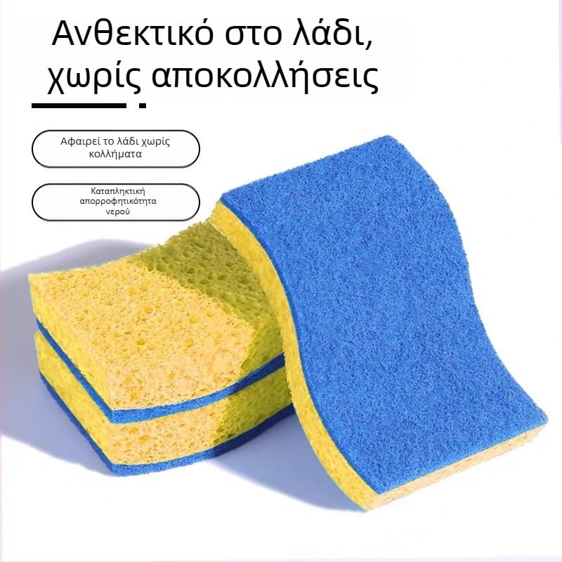 Balance Chaohui σφουγγάρι από πολτό ξύλου για πιάτα — απορροφά νερό, δεν κολλάει στο λάδι, κατάλληλο για κατσαρόλες και μπολ