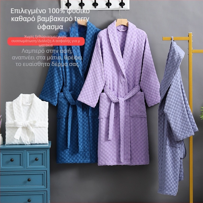 Ρόμπα μπάνιου, 100% βαμβάκι, terry ύφασμα, βάρος 1000 γρ, unisex, φθινόπωρο
