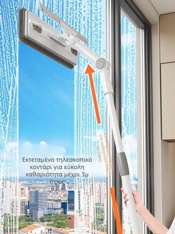 Πλαστικό εργαλείο καθαρισμού εξωτερικού γυαλιού για υψηλά κτίρια παραθύρων